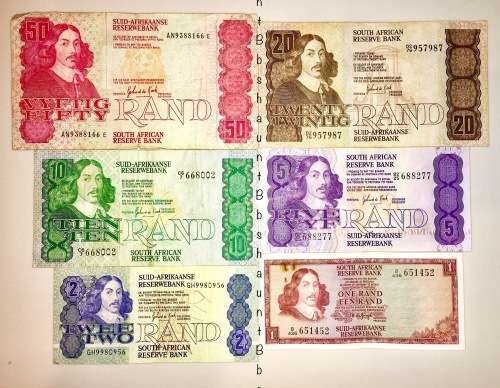 COMPLETE SET OF GPC DE KOCK  & DECIMAL NOTES 1973 R50 - R1  [1 BID TAKES ALL]