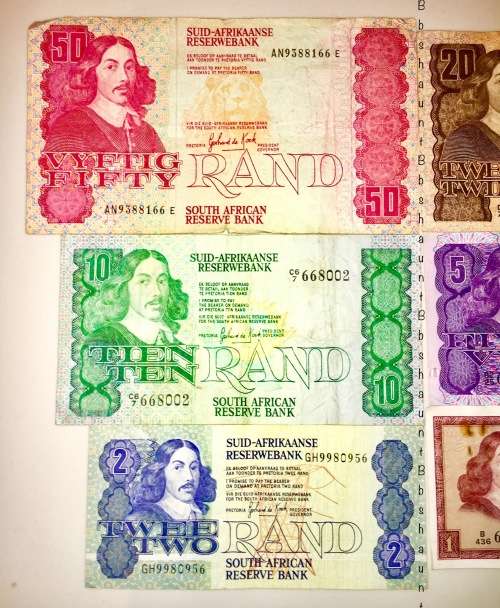 COMPLETE SET OF GPC DE KOCK  & DECIMAL NOTES 1973 R50 - R1  [1 BID TAKES ALL]
