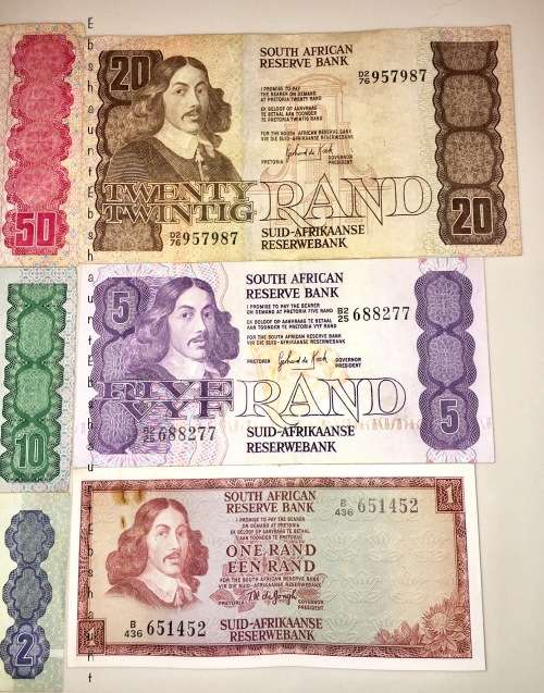 COMPLETE SET OF GPC DE KOCK  & DECIMAL NOTES 1973 R50 - R1  [1 BID TAKES ALL]