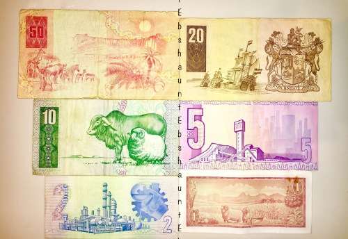 COMPLETE SET OF GPC DE KOCK  & DECIMAL NOTES 1973 R50 - R1  [1 BID TAKES ALL]