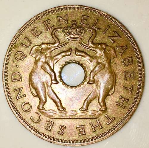 RHODESIA & NYASALAND 1 PENNY 1957