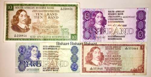 SET OF  JAN VAN RIEBEECK VARIOUS GOVERNORS R10- R1 [1 BID TAKES ALL)