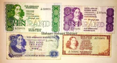 TW DE JONG SET OF 4,,,, R10 -R1 1966-1973 ( 1 BID TAKES ALL)