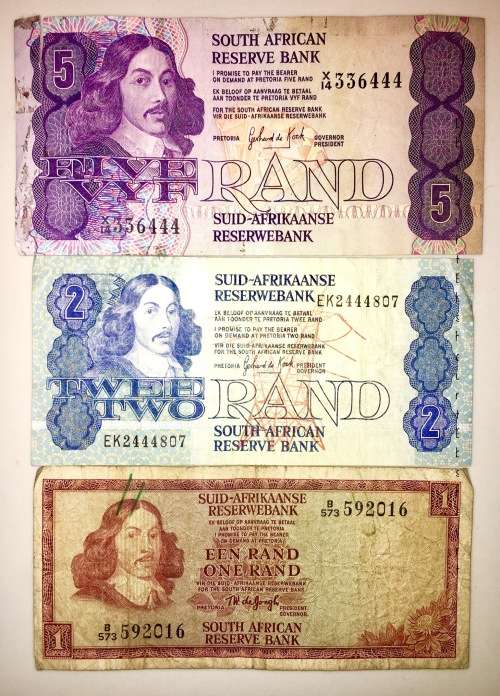 SET OF X 3  JAN VAN RIEBEECK & VARIOUS GOVERNORS R5- R1...1966-1980 [1 BID TAKES ALL)