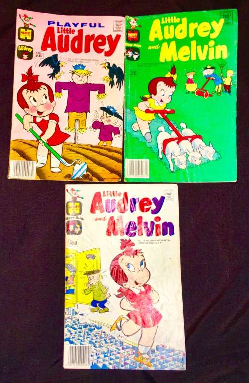 LITTLE AUDREY X 3  ... NO 12 , NO 15 , NO 19  1987 ( HARVEY )VF