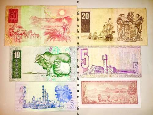 COMPLETE SET OF GPC DE KOCK  & DECIMAL NOTES, HIGH GRADE NOTES  R50 - R1  [1 BID TAKES ALL]