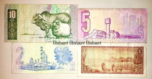 SET OF X 4  JAN VAN RIEBEECK & VARIOUS GOVERNORS R10- R1...1966-1990 [1 BID TAKES ALL)