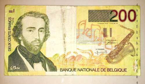 BELGIUM  200 FRANCS 1990s