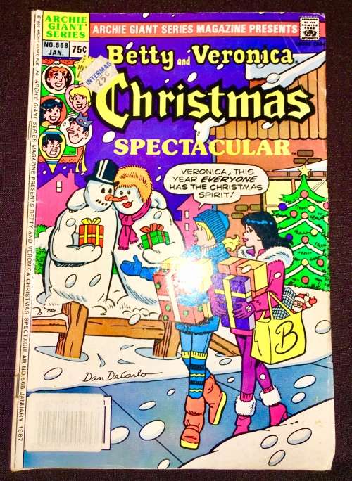 BETTY & VERONICA CHRISTMAS  NO 568 1987 (ARCHIE GIANT SERIES)F