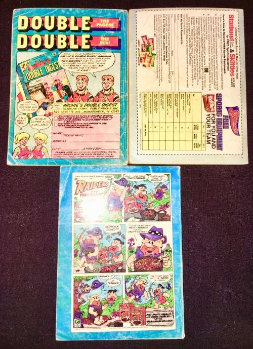 ARCHIE X3,,,,NO 66, NO 80, NO 89   1984-1988 (ARCHIE DIGEST LIBRARY)G-VG