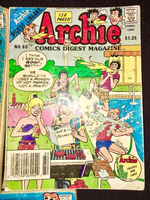 ARCHIE X3,,,,NO 66, NO 80, NO 89   1984-1988 (ARCHIE DIGEST LIBRARY)G-VG