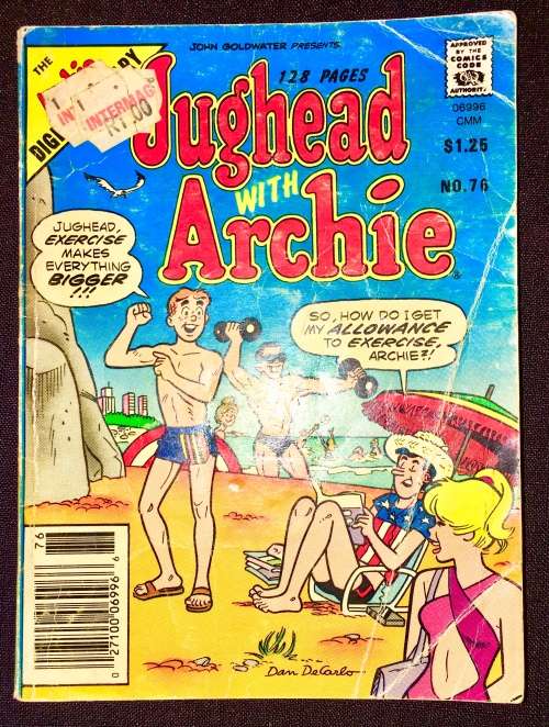 JUGHEAD & ARCHIE,,,,NO 76  1986 (ARCHIE DIGEST LIBRARY)G+