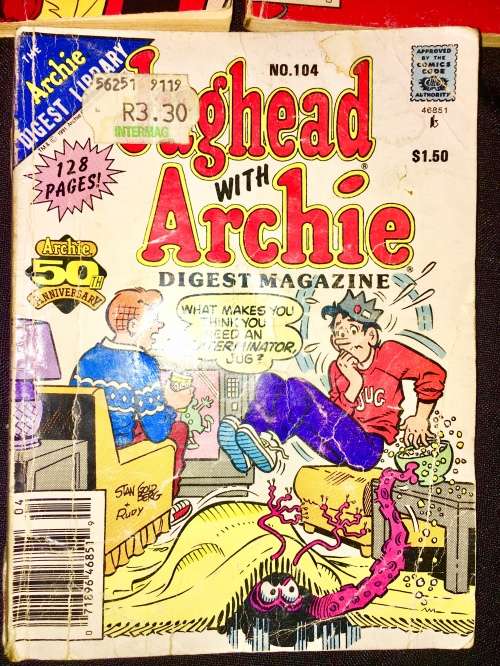 JUGHEAD & ARCHIE X3,,,,NO 95 ,NO 99, NO 104  1989 (ARCHIE DIGEST LIBRARY)G-VG