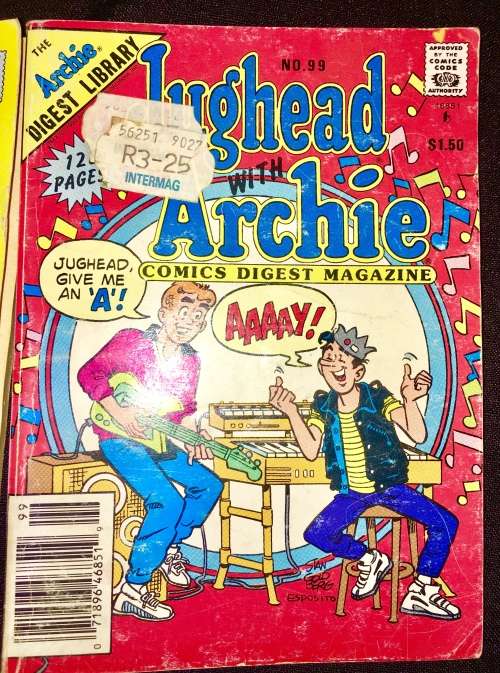 JUGHEAD & ARCHIE X3,,,,NO 95 ,NO 99, NO 104  1989 (ARCHIE DIGEST LIBRARY)G-VG