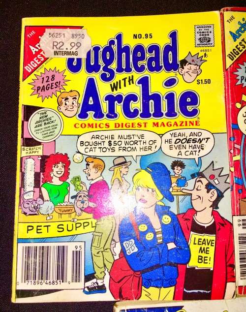 JUGHEAD & ARCHIE X3,,,,NO 95 ,NO 99, NO 104  1989 (ARCHIE DIGEST LIBRARY)G-VG