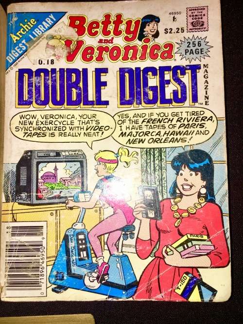 BETTY & VERONICA DOUBLE DIGEST X3,,,,NO 5, NO 16, NO 18  1988{ 256 PAGES} (ARCHIE DIGEST LIBRARY)G-V
