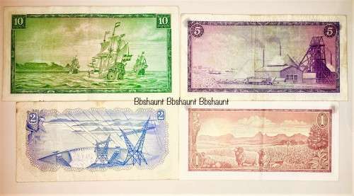 COMPLETE SET OF TW DE JONG & DECIMALS R10 -R1 HIGH GRADE 1966-1973 ( 1 BID TAKES ALL)