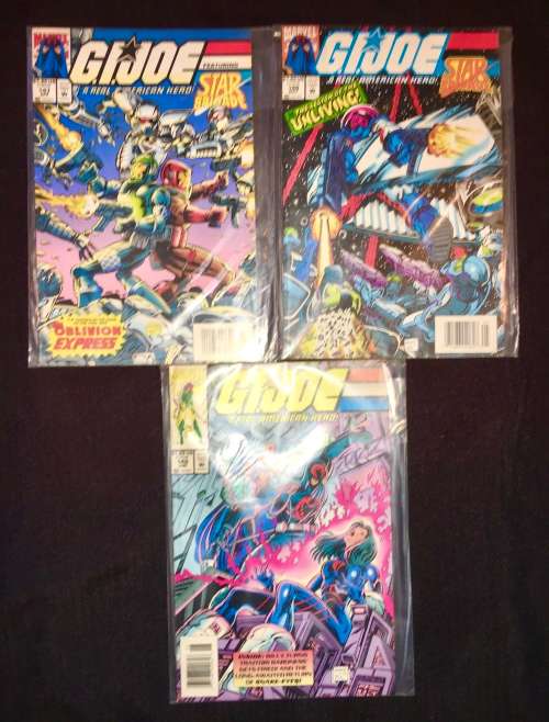 G.I. JOE X3,,,,NO 147 & NO 148 , NO 149 VOL.1  1994 (MARVEL)NEAR MINT WITH PLASTIC SLEEVE