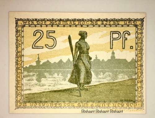 GERMANY ,, 25 PFENNIG HUSUM   HIGH GRADE NOTE NOTGELD (EMERGENCY MONEY)