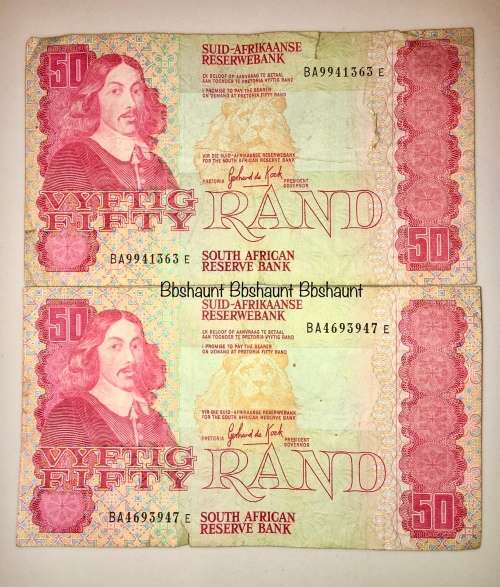 DE KOCK  X2,,,R50 1985 THIRD ISSUE