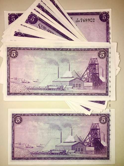 TW DE JONG R5 IN SEQUENCE F299-768952-912 UNC GEM 1975 THIRD ISSUE  BID PER NOTE