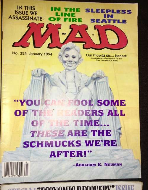MAD MAG X4,,,, NO 323, NO 324 , NO 325, NO 326  1994-93