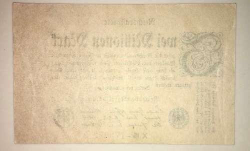 GERMANY 2 MILLION MARK (X-15),,,1923