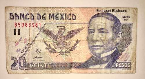 MEXICO 20 PESO 1998