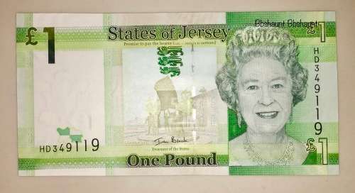 STATE OF JERSEY 1 POUND 2010 UNC-AUNC