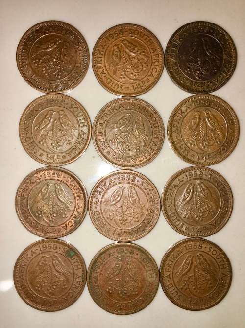 1/4 PENNY 1958 (BID PER COIN)