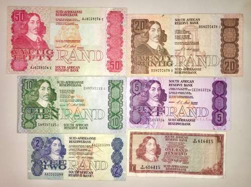 COMPLETE SET OF CL STALS & DECIMALS R50 -(R1 DE JONG 1975)-1990s GOOD CONDITION( 1 BID TAKES ALL)