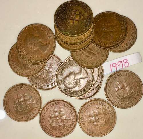 1/2 PENNY 1958 (BID PER COIN)