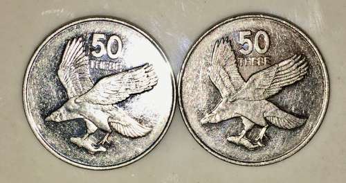 BOTSWANA 50 CENT  1998 ( BID PER COIN )