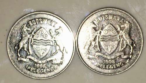 BOTSWANA 50 CENT  1998 ( BID PER COIN )