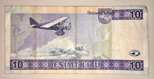 LITHUANIA 10 LITU 2001