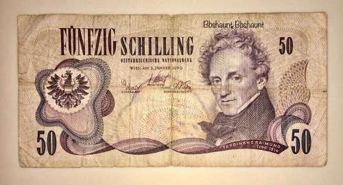 AUSTRIA 50 SCHILLING 1970