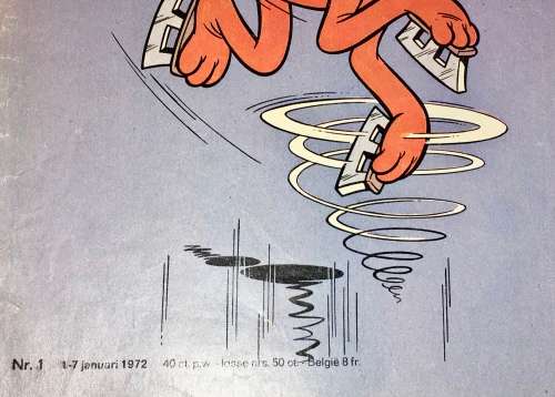 DONALD DUCK X2,, NO.1 !!! &  NO.2 !!!,,,,1972 WITH CENTERFOLLED(WALT DISNEY)DUTCH COMICS AMSTERDAM