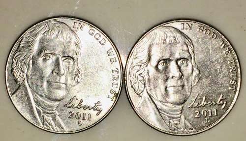 U.S.A 5 CENT ( NEW JEFFERSON NICKEL) 2011