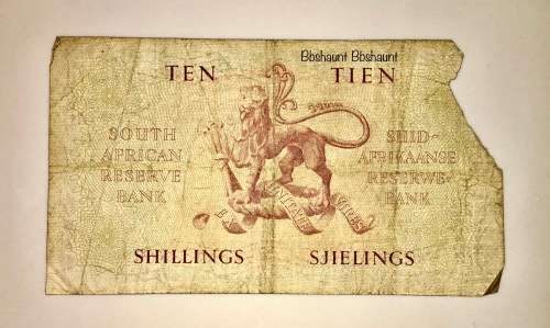 MH DE KOCK 10 SHILLINGS 1955