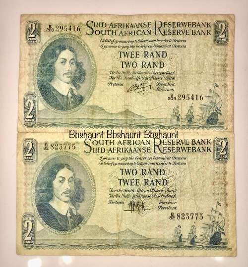 SET OF BOTH GOVERNORS MH DE KOCK & G.RISSIK 1961-62