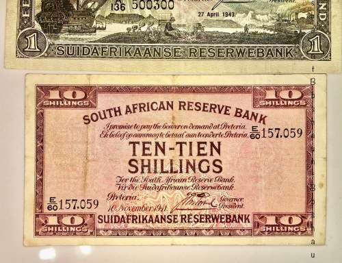 SET OF J.POSTMUS 10 POUND  & 10 SHILLINGS ( 1 BID TAKES ALL)