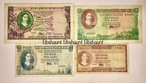 COMPLETE SET OF MH DE KOCK R20, R10, R2, R1- 1961  (1 BID TAKES ALL)
