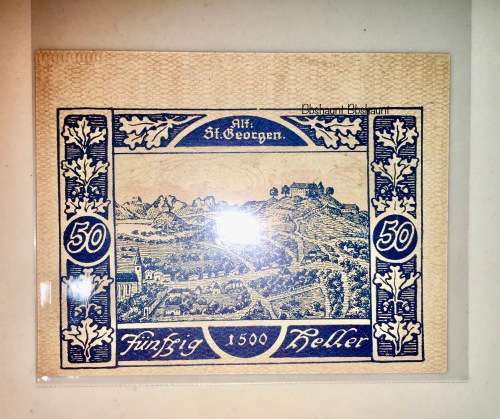 AUSTRIA ,50 HELLER  ST.GEORGEN 1920  UNC  NOTGELD(EMERGENCY MONEY)