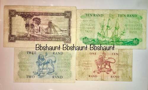 COMPLETE SET OF MH DE KOCK R20, R10, R2, R1- 1961 FOURTH ISSUE (1 BID TAKES ALL)