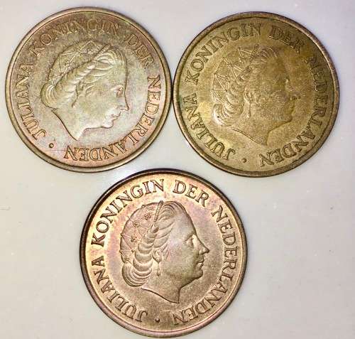 NETHERLANDS 5 CENT 1958,74,75(1 BID TAKE ALL)