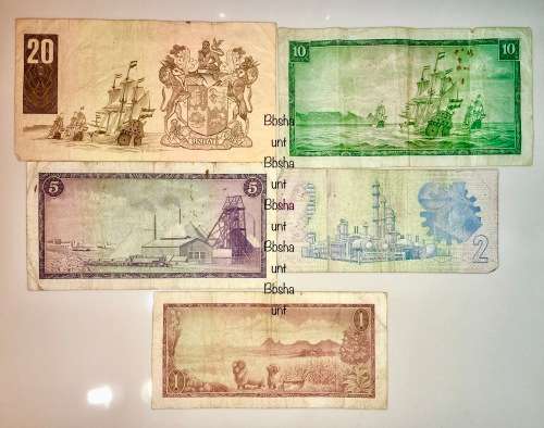 SET OF VARIOUS GOVERNORS & DECIMALS R20 TO R1,,1967 to 1980ss ( 1 BID TAKES ALL)