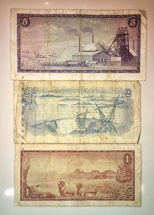 SET OF VARIOUS GOVERNORS & DECIMALS R5 G.RISSIK, R2 & R1 TW DE JONG ( 1 BID TAKES ALL)