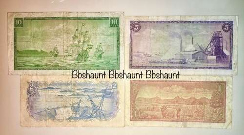 COMPLETE SET OF TW DE JONG & DECIMALS R10 TO R1 ,,, 1967 TO 1975( 1 BID TAKES ALL)