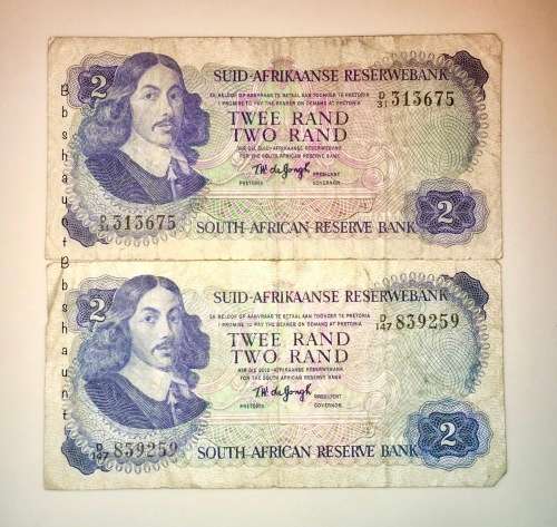 TW DE JONG R2 X2...-1974,, 2ND ISSUE D31 + D147(1 BID TAKES ALL)