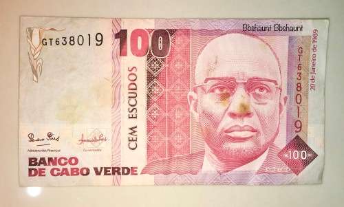 CAPE VERDE 100 ESCUDOS 20 JAN 1989